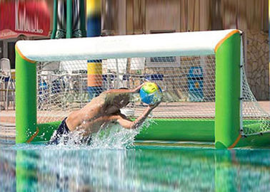 Heat welding adults inflatable water polo goal with lead free 1000D pvc tarpaulin
