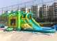 Big Outdoor Jungle Inflatable Boune Slide Combo with Water Pool and Palm Tree