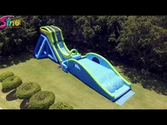 12 meters high adults giant drop kick inflatable water slide for outdoor entertainments or events
